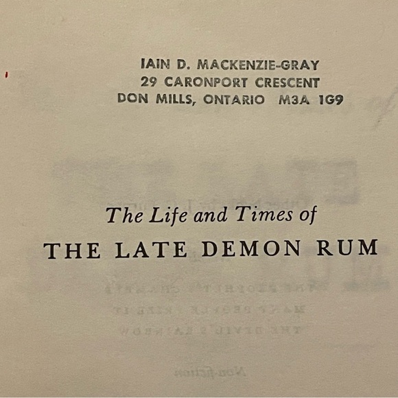 Vintage 1973 The Life and Times of The Late Demon Rum By J. C Furnas Paperback - Picture 3 of 4